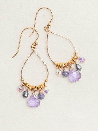 Holly Yashi Daphne Hoop Earrings - Lilac    