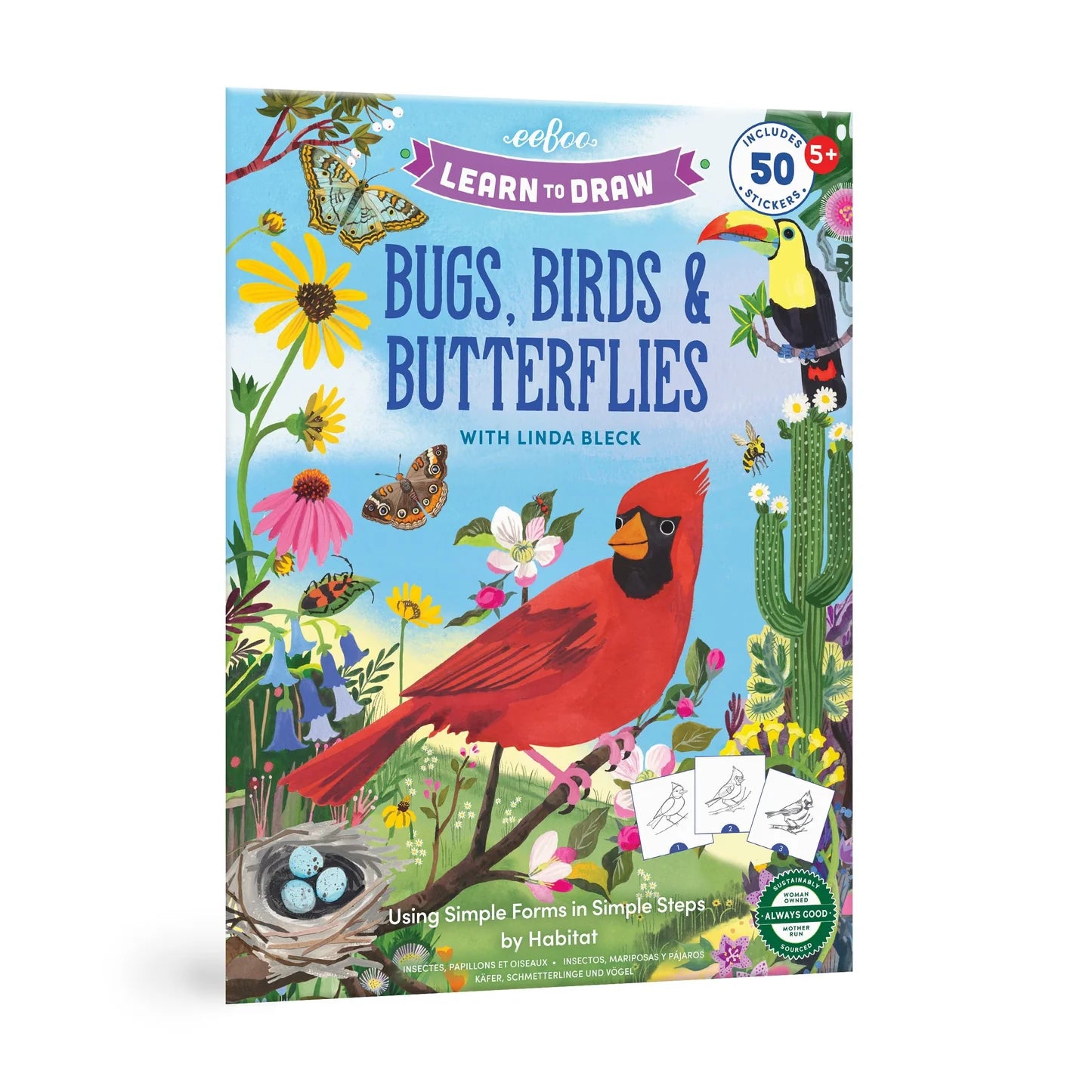 eeBoo Learn To Draw Bugs, Birds, & Butterflies
