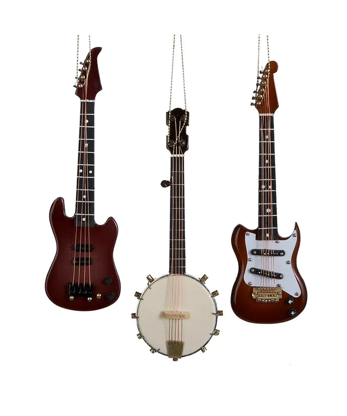 Electric Guitar, Bass, or Banjo Ornament (Single) - Random Style