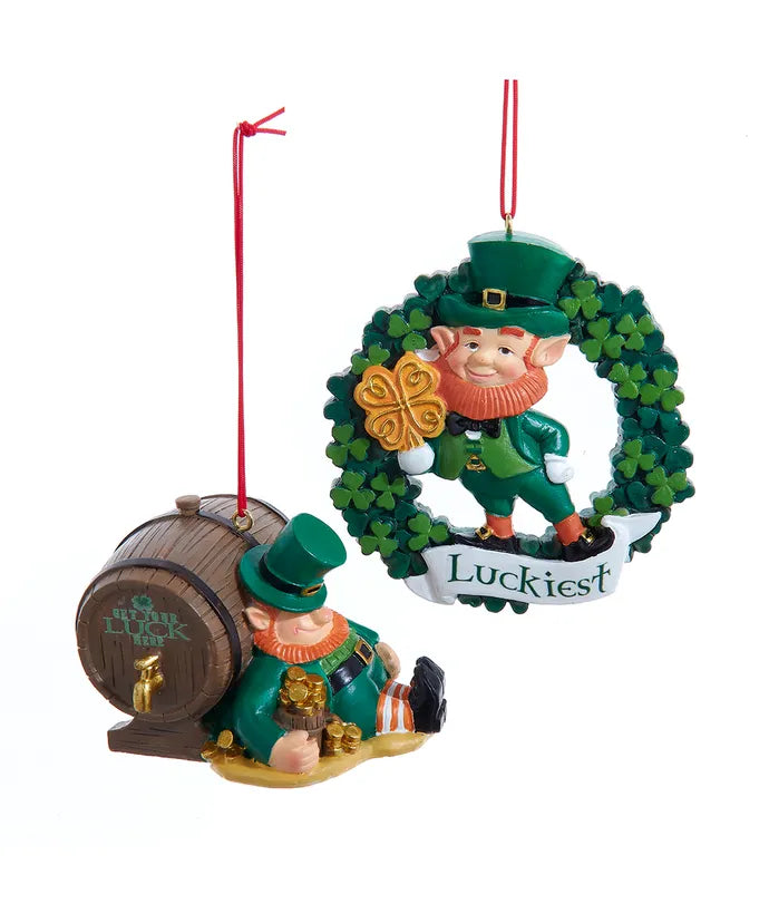 Irish Leprechaun Ornament (Single) - Random Style