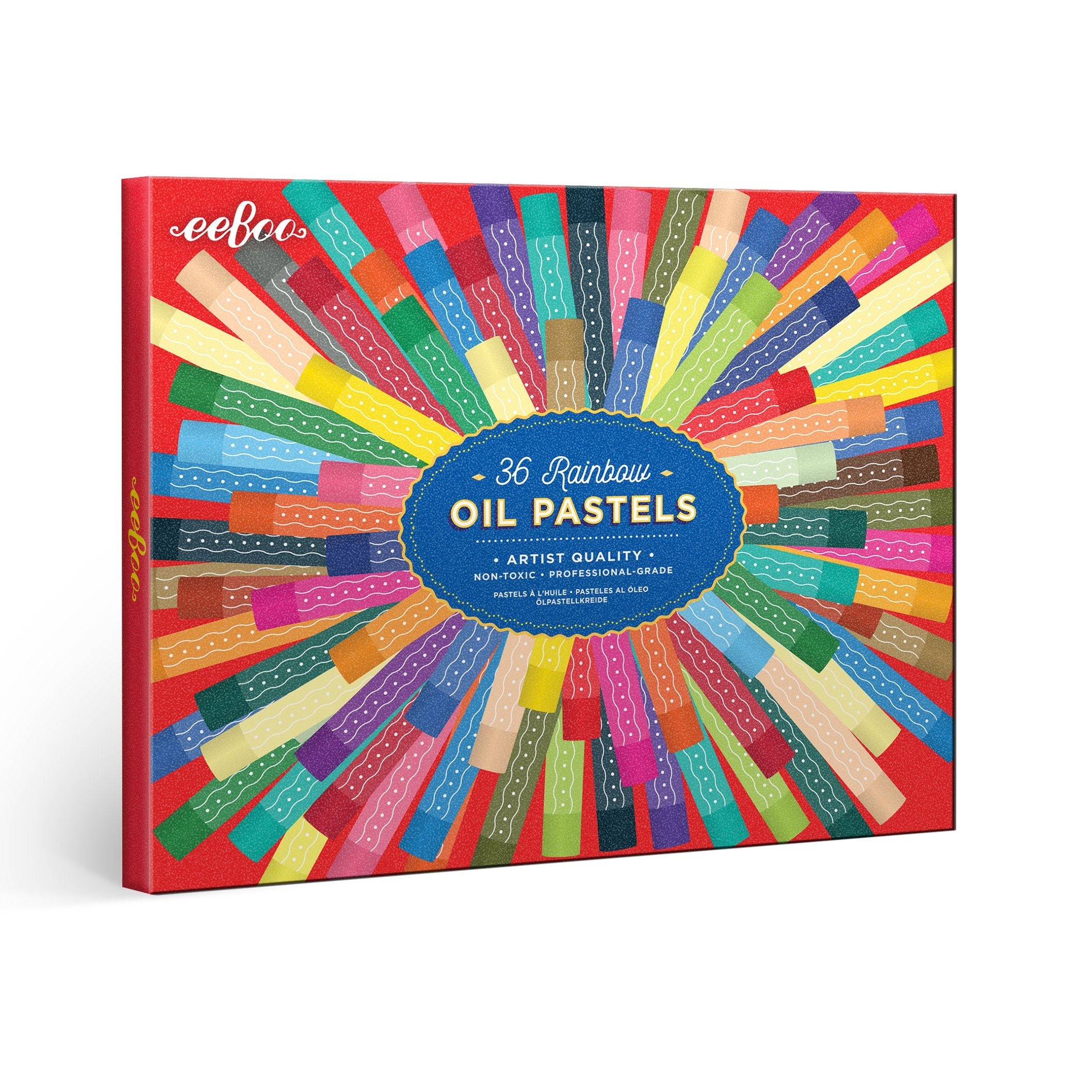 eeBoo Rainbow 36 Oil Pastels