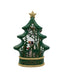 Snowman Tree with Santa Sleigh 11.5" Water Lantern