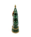 Snowman Tree with Santa Sleigh 11.5" Water Lantern