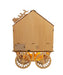 Wooden LED Musical Santa Wagon