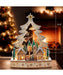 LED Wooden Christmas Tree Village