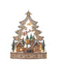 LED Wooden Christmas Tree Village
