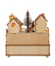 LED Wooden Musical Santa Christmas Village