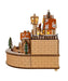 LED Wooden Musical Santa Christmas Village
