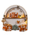 LED Wooden Musical Santa Christmas Village