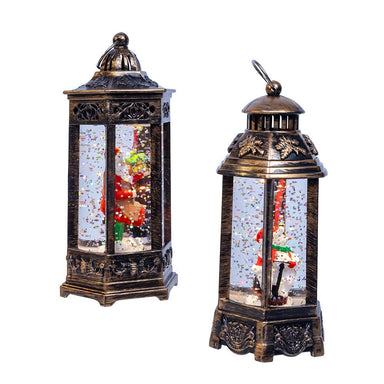 Santa or Snowman LED Water Lantern (Single) - Random Style