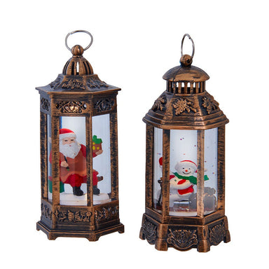Santa or Snowman LED Water Lantern (Single) - Random Style