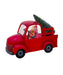 Santa in a Truck LED Water Lantern