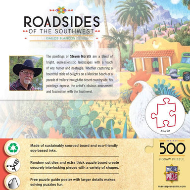 Roadsides of The Southwest - Gallos Blancos 500 Piece Puzzle