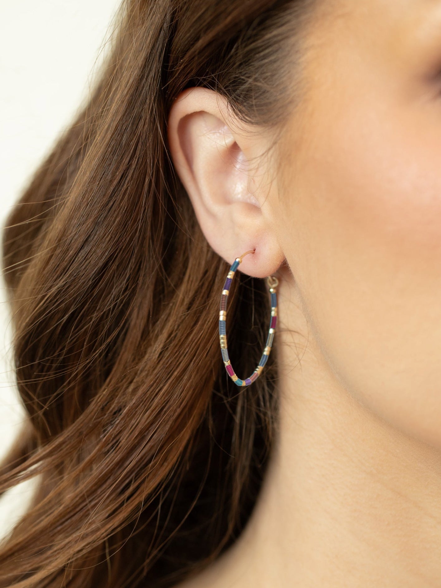 Holly Yashi Sierra Large Hoop Earrings - Multicolor