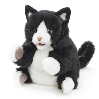 Folkmanis Puppet - Tuxedo Kitty    