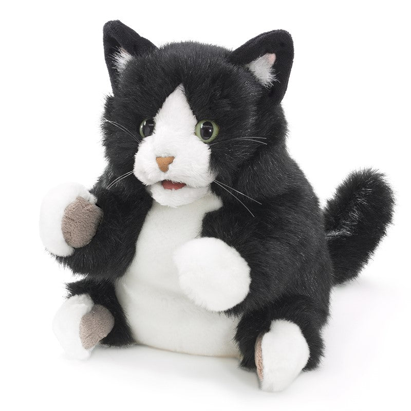 Folkmanis Puppet - Tuxedo Kitty    