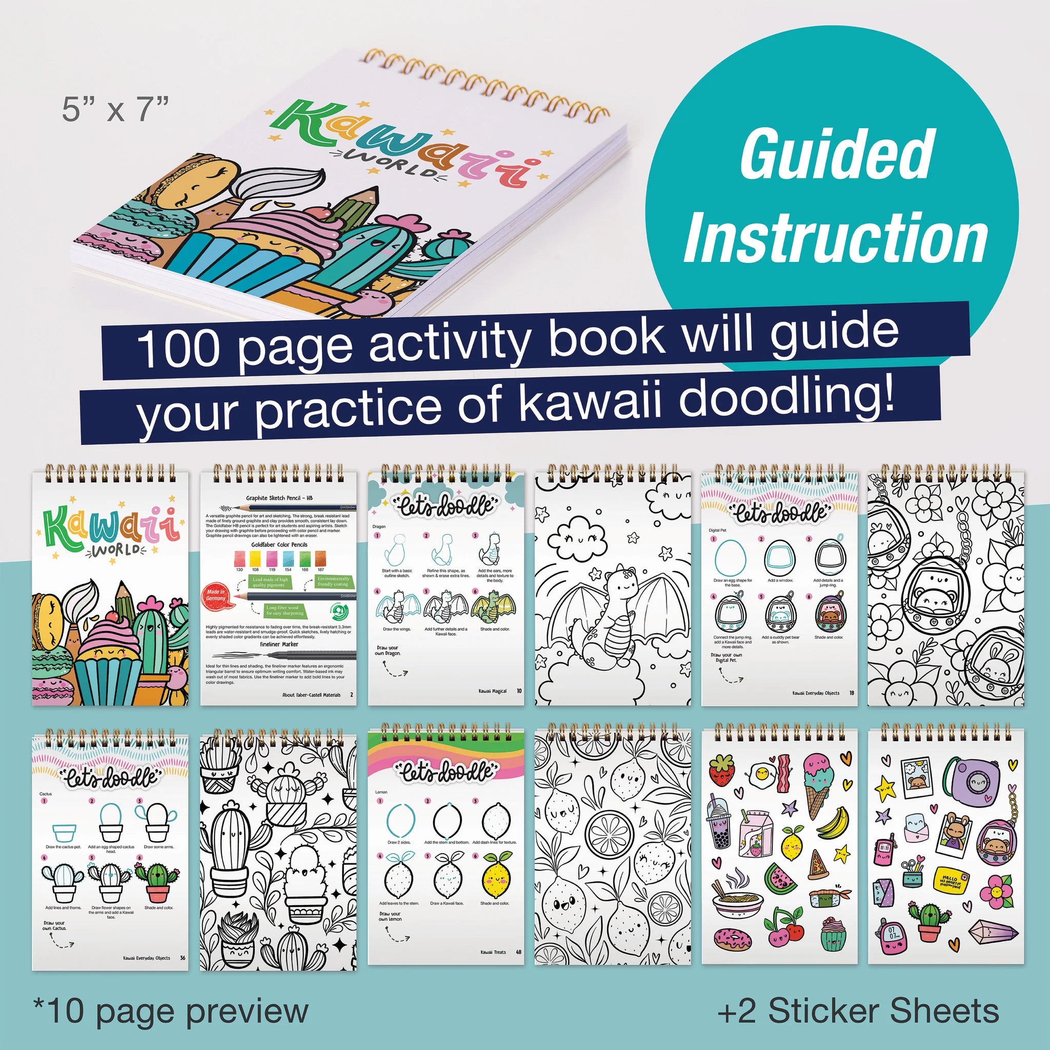 Kawaii World Learn To Draw and Color Kawaii