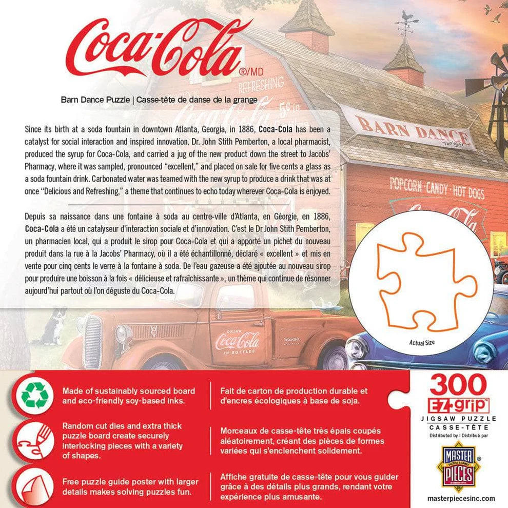 Barn Dance 300 Piece Large Format Coca Cola Puzzle