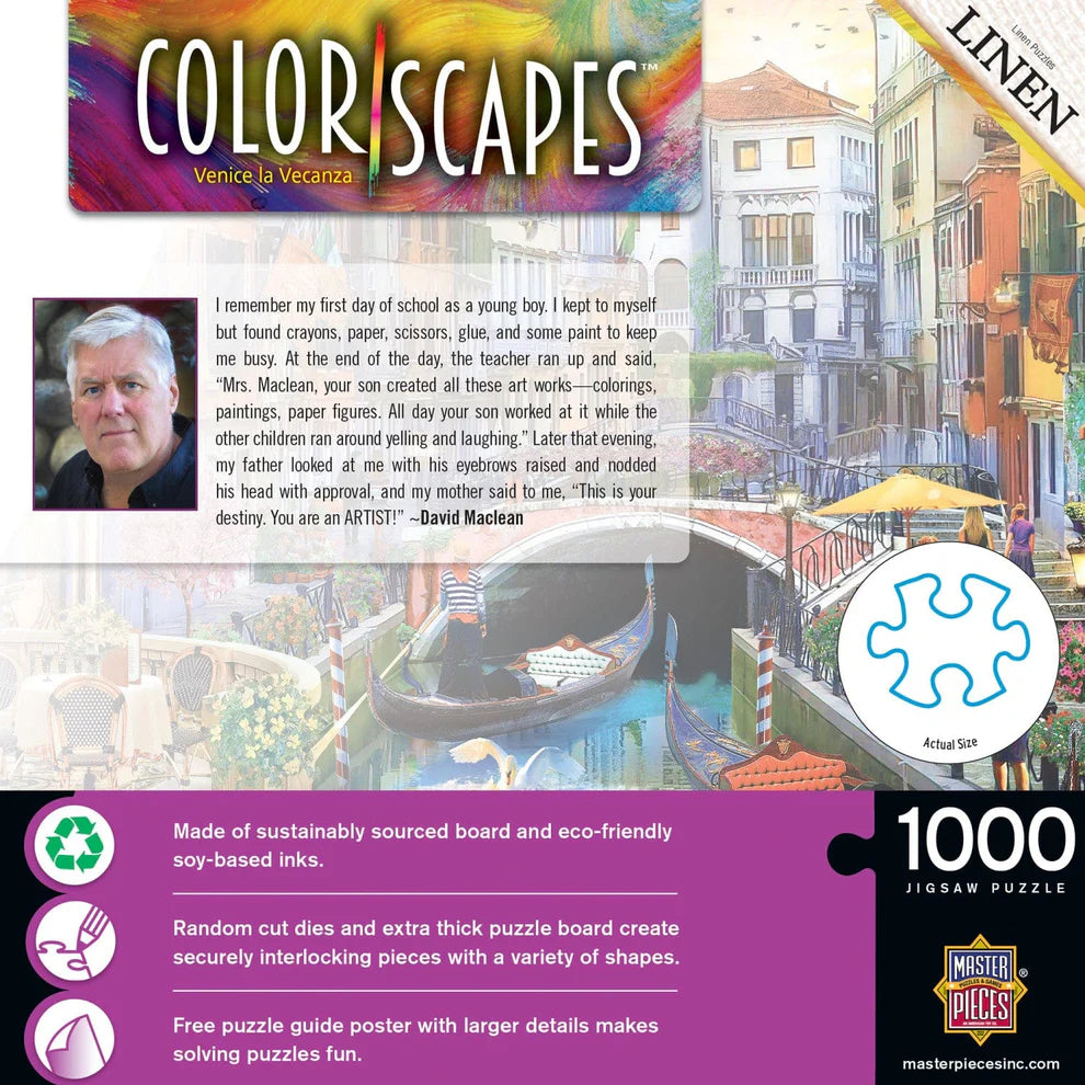 Venice la Vecanza 1000 Piece Color Scapes Puzzle