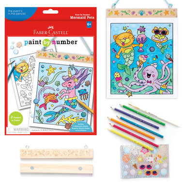 Paint By Number Mermaid Pets Wall Art