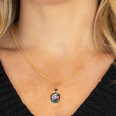 Holly Yashi Delicate Margo Pendant - Peacock and Gold