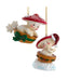 Mushroom Playing on Sled Ornament (Single) - Random Style