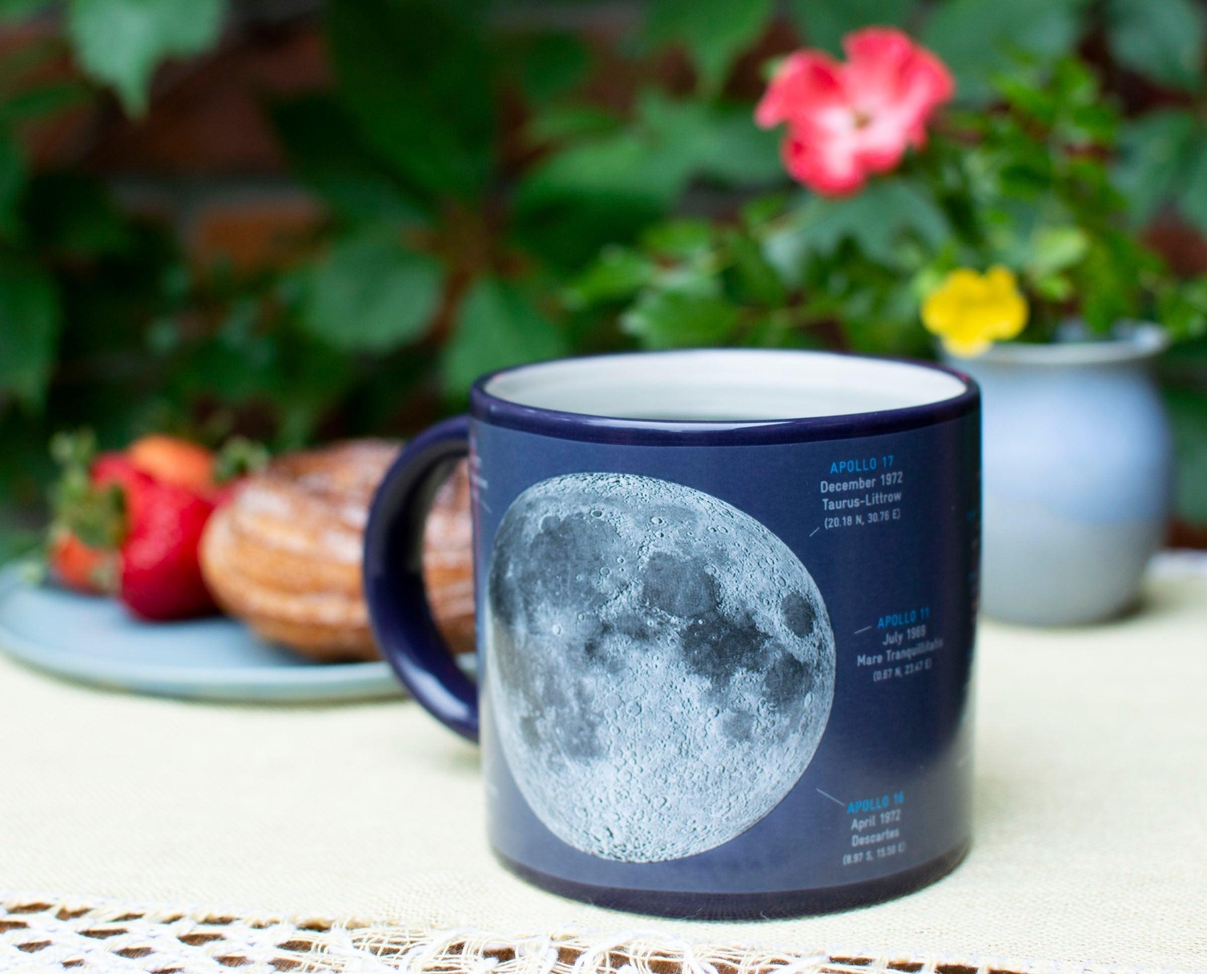 Moon Mug - Color Changing Mug with Astronaut Footprint Inside    