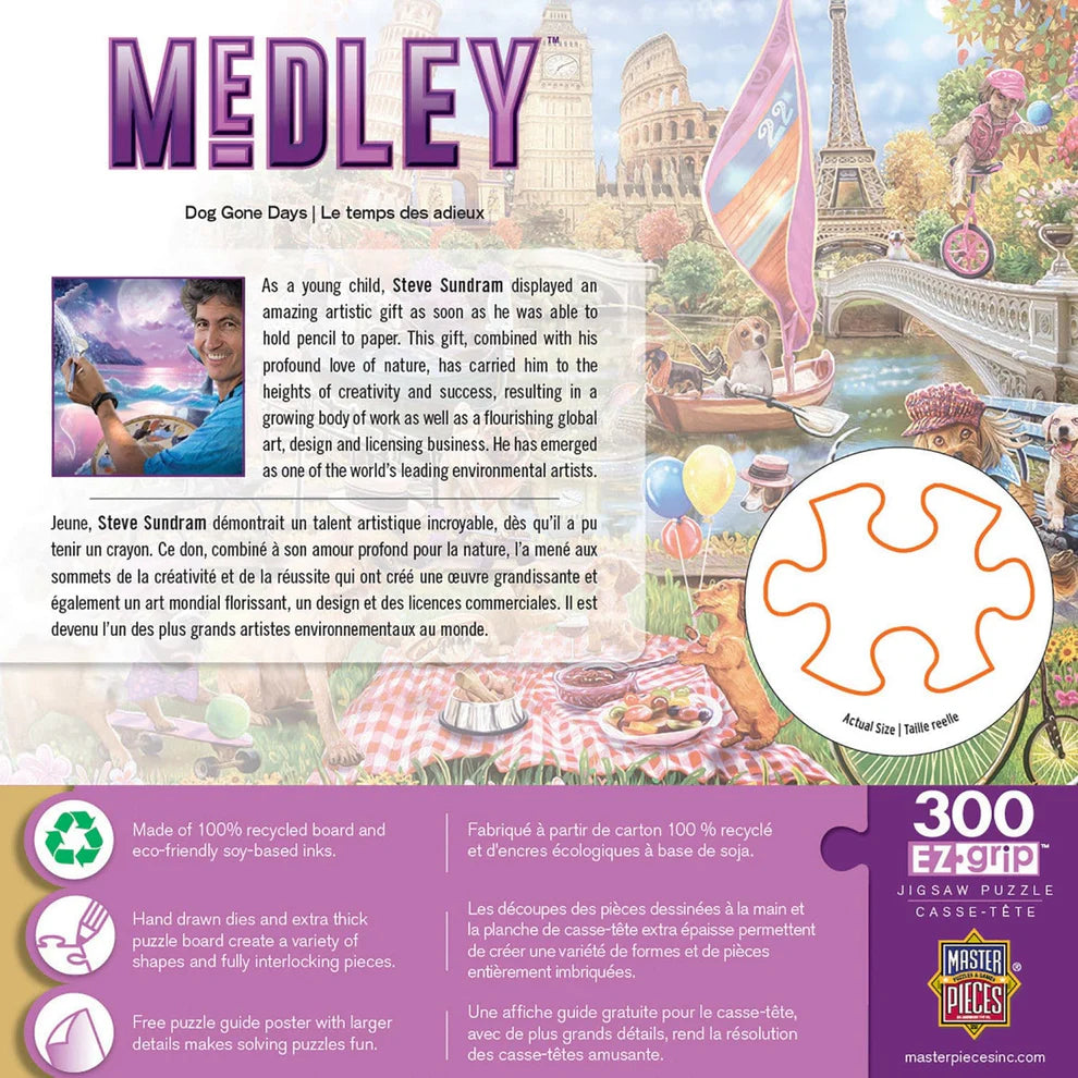 Dog Gone Days Medley 300 Piece Large Format Puzzle