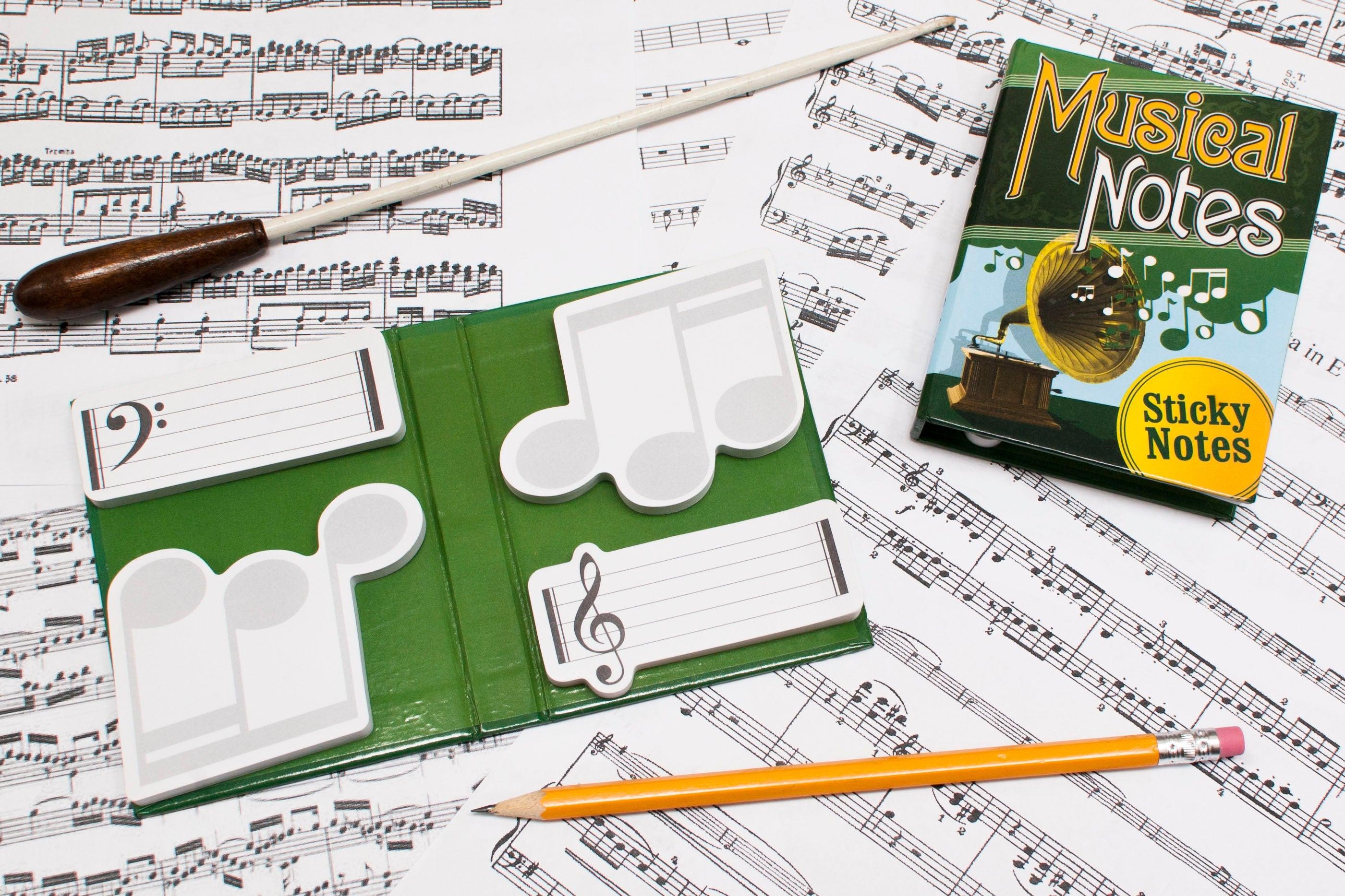 Musical Notes Sticky Pad