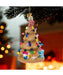 Glass Sandcastle Christmas Tree Ornament