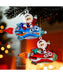Glass Santa in a Rocket Ship (Single) - Random Color