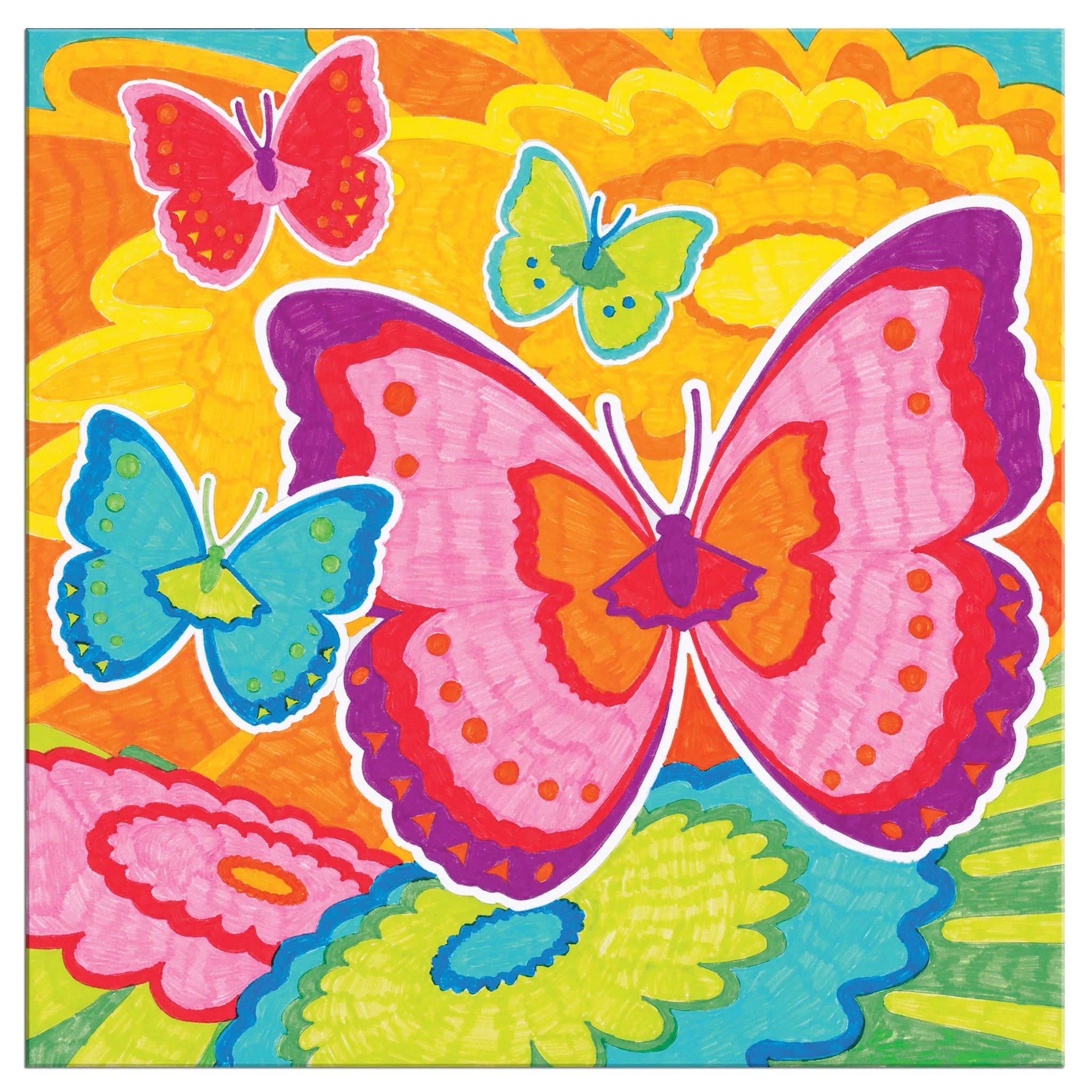 Color By Number - Bloomin' Butterflies