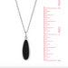Boma Alina Onyx Drop Bezel Necklace