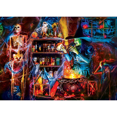 On A Scary Night In October 500 Piece Glow In The Dark Puzzle