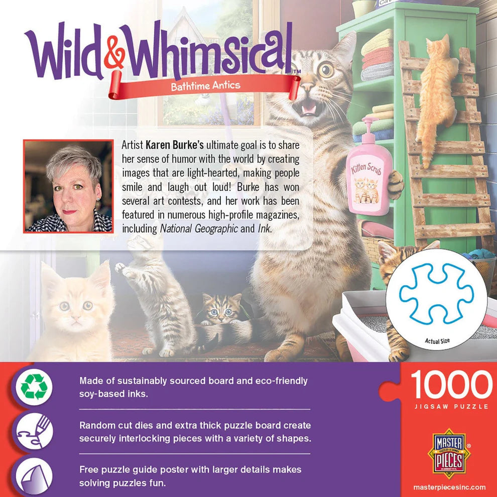 Bathtime Antics 1000 Piece Wild & Whimsical 1000 Piece Puzzle