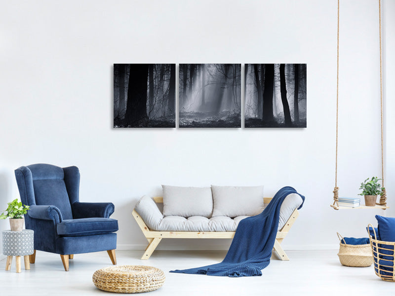 panoramic-3-piece-canvas-print-capela-forest