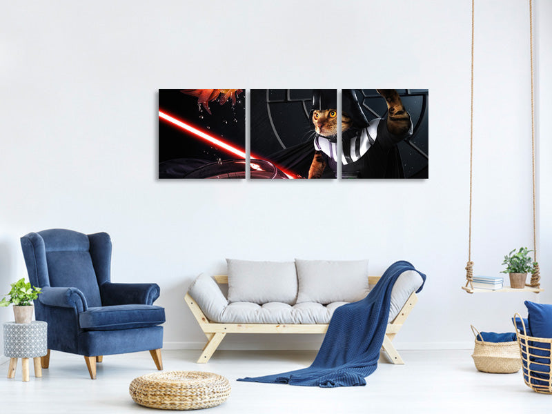 panoramic-3-piece-canvas-print-darth-sushi