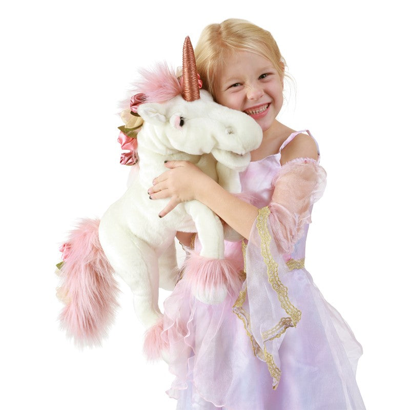 Folkmanis Puppet - Music Box Unicorn