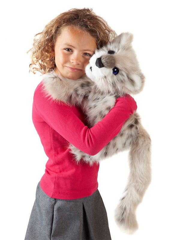 Folkmanis Puppet - Snow Leopard Cub