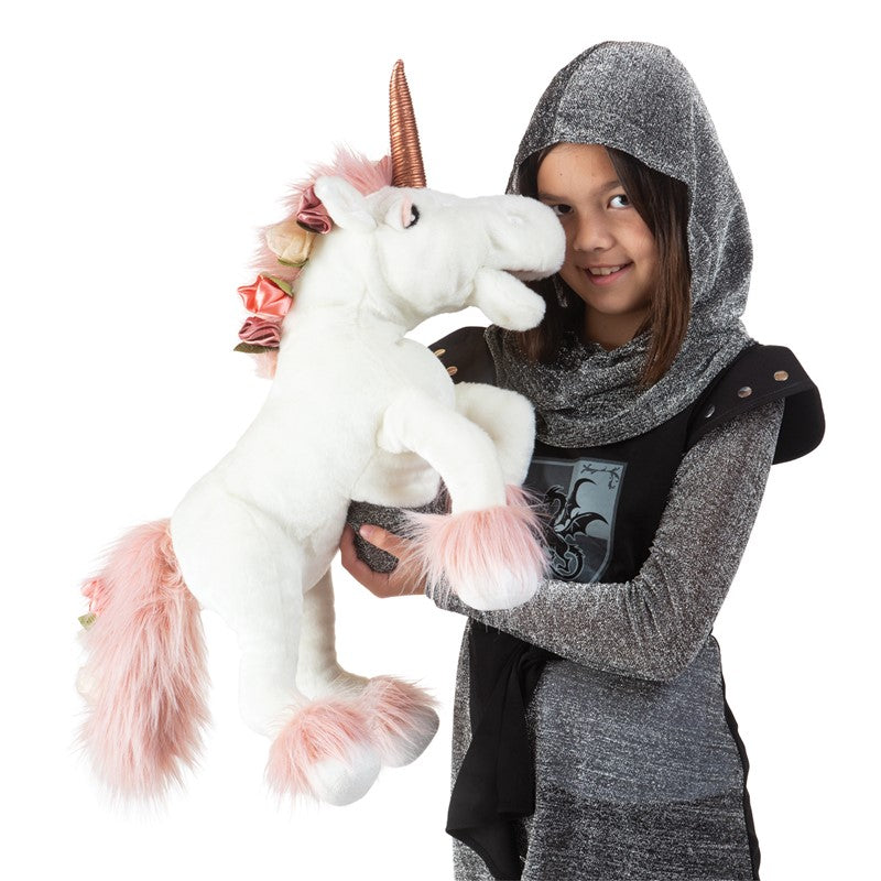 Folkmanis Puppet - Music Box Unicorn