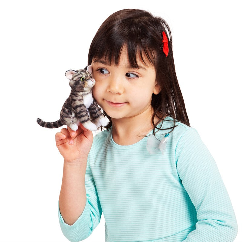 Folkmanis Finger Puppet - Mini Tabby Cat