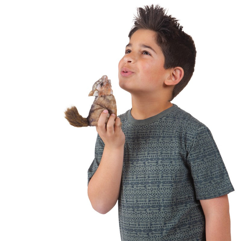 Folkmanis Finger Puppet - Mini Coyote