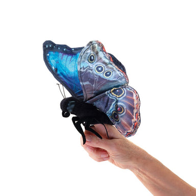 Folkmanis Finger Puppet - Blue Morpho Butterfly
