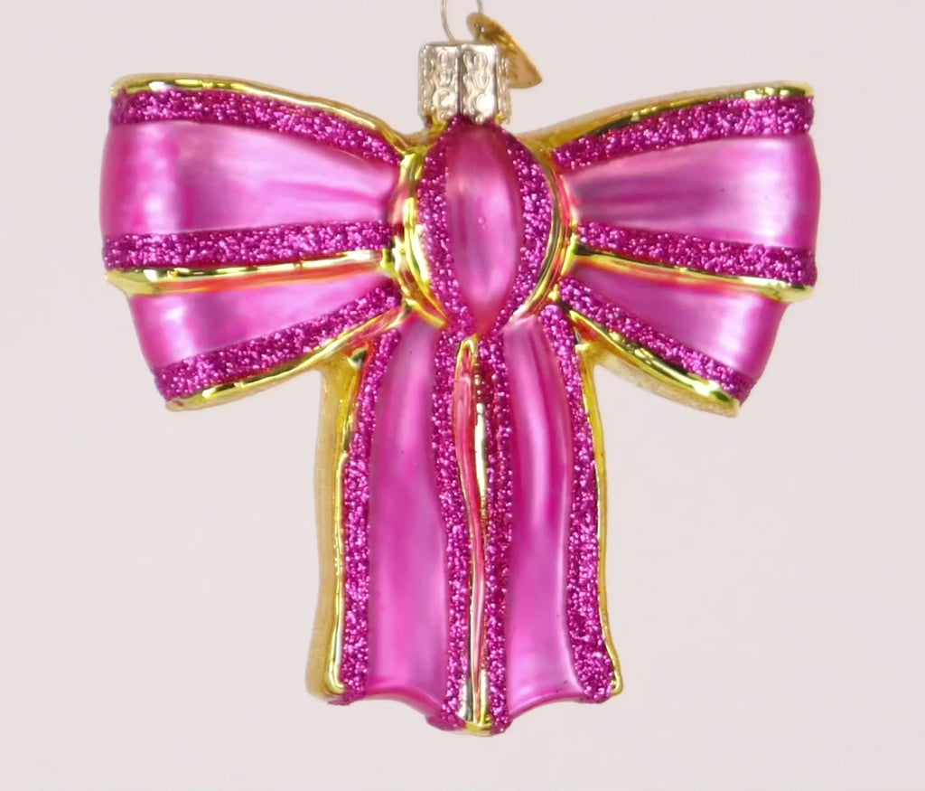 Old World Christmas Vibrant Bow Ornament