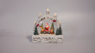 Birch Tree with Santa and Candles 9" LED Water Lantern