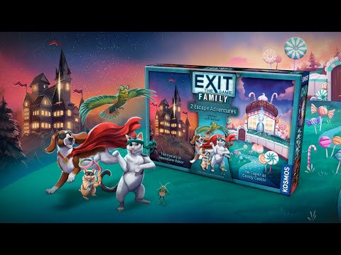 EXIT: The Game Family - 2 Escape Adventures - Mystery at Meanstone Manor & Caper at Candy Castle