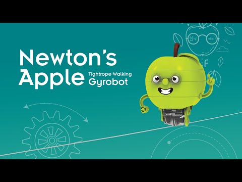 Newton's Apple Tightrope Walking Gyrobot