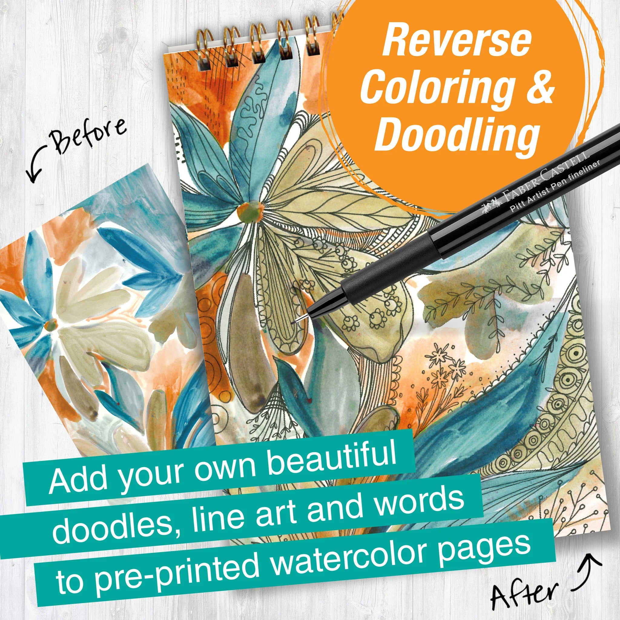 FABR DOODL BK RVRS COLOR MONO