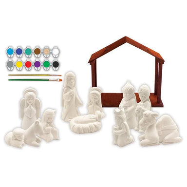 MSTR Plaster Paint Set: Nativity Scene