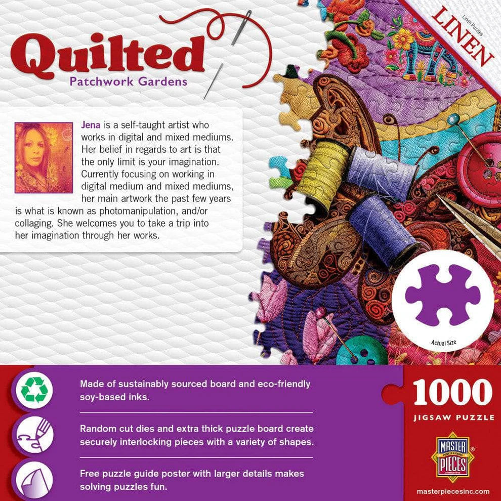Quilted Patchwork Gardens 1000 Piece Puzzle